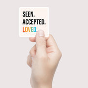 Seen. Accepted. Loved. Sticker-Stickers-nakedpastor
