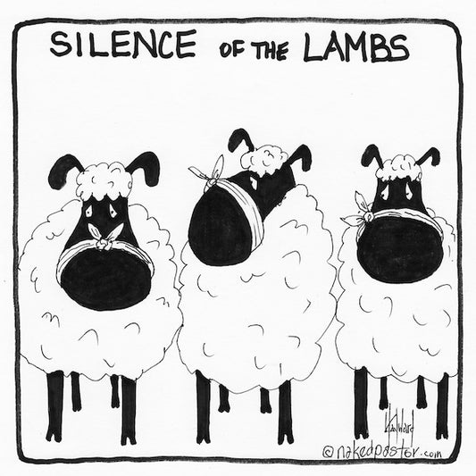 Silence of the Lambs Digital Cartoon - by nakedpastor