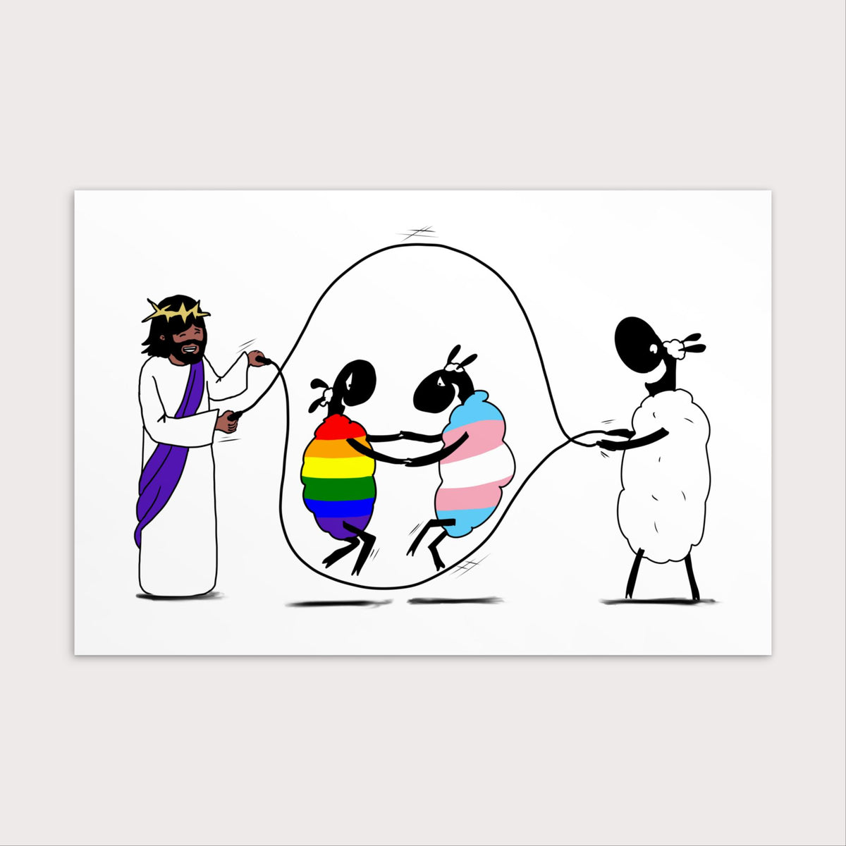 LGBTQ + Trans ChristianAffirming Postcard