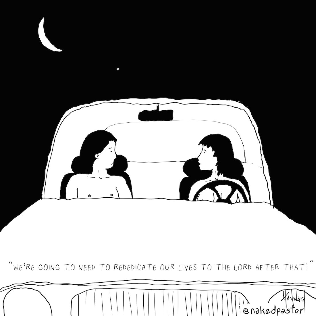 Rededicate Our Lives to the Lord Digital Cartoon - by nakedpastor