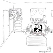 Finishing Up Our Devotions Digital Cartoon - by nakedpastor