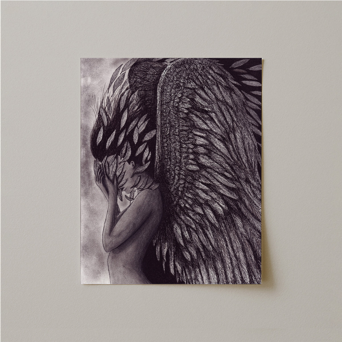 Sophia Angel Print-Drawings-nakedpastor