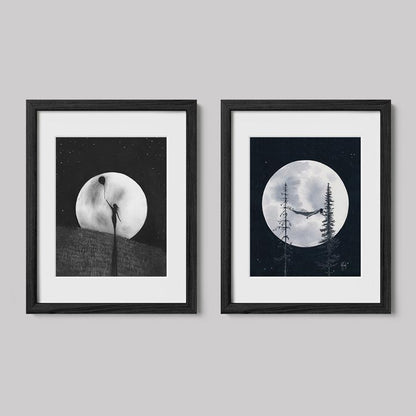 Sophia Between Worlds Framed Art Print Set-Drawing-nakedpastor