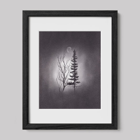 We Can Still Be Friends Charcoal Drawing Print-Drawings-nakedpastor