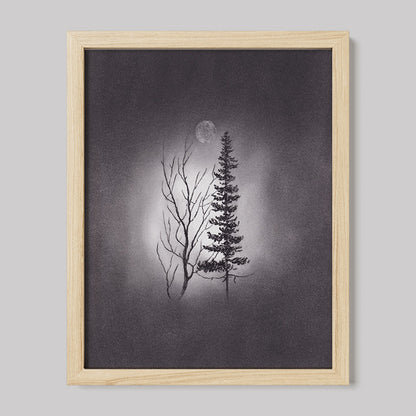 We Can Still Be Friends Charcoal Drawing Print-Drawings-nakedpastor