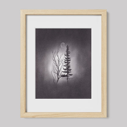 We Can Still Be Friends Charcoal Drawing Print-Drawings-nakedpastor