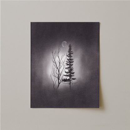 We Can Still Be Friends Charcoal Drawing Print-Drawings-nakedpastor