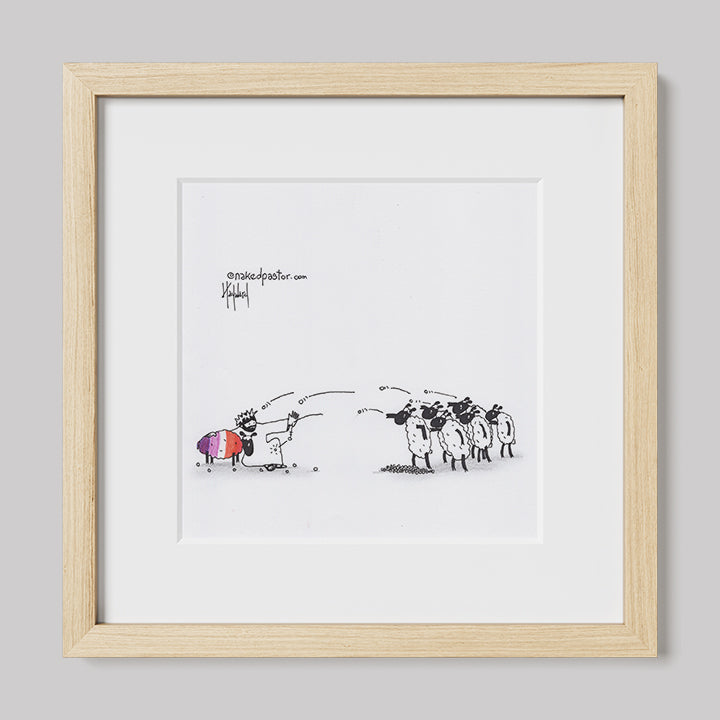 Don't Stone Others Lesbian Version Cartoon Print-Cartoons-nakedpastor