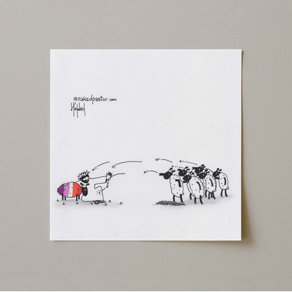 Don't Stone Others Lesbian Version Cartoon Print-Cartoons-nakedpastor
