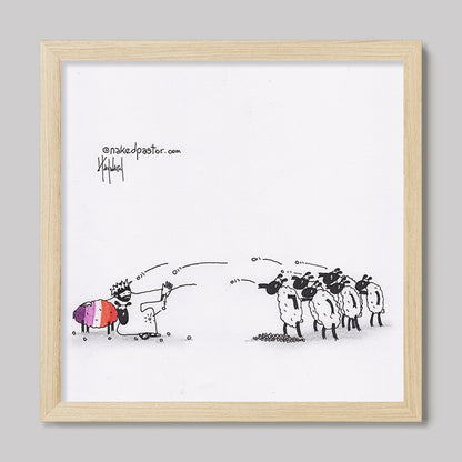 Don't Stone Others Lesbian Version Cartoon Print-Cartoons-nakedpastor