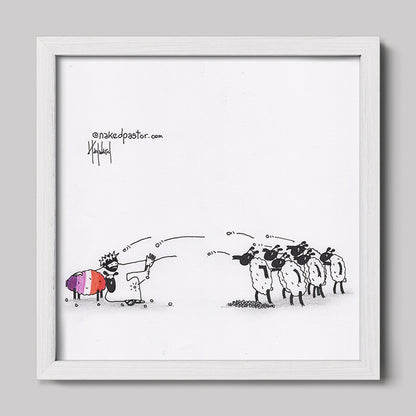 Don't Stone Others Lesbian Version Cartoon Print-Cartoons-nakedpastor