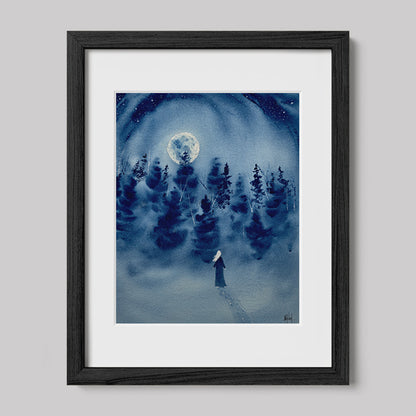 Timber Series My Strength That Is Within Me Watercolor Print-Paintings-nakedpastor