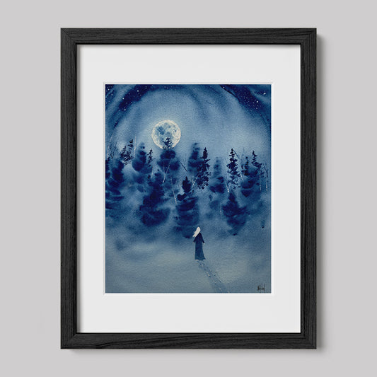 Timber Series My Strength That Is Within Me Watercolor Print-Paintings-nakedpastor