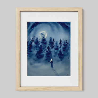 Timber Series My Strength That Is Within Me Watercolor Print-Paintings-nakedpastor