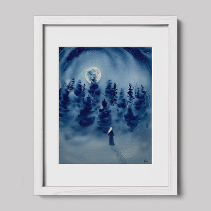 Timber Series My Strength That Is Within Me Watercolor Print-Paintings-nakedpastor