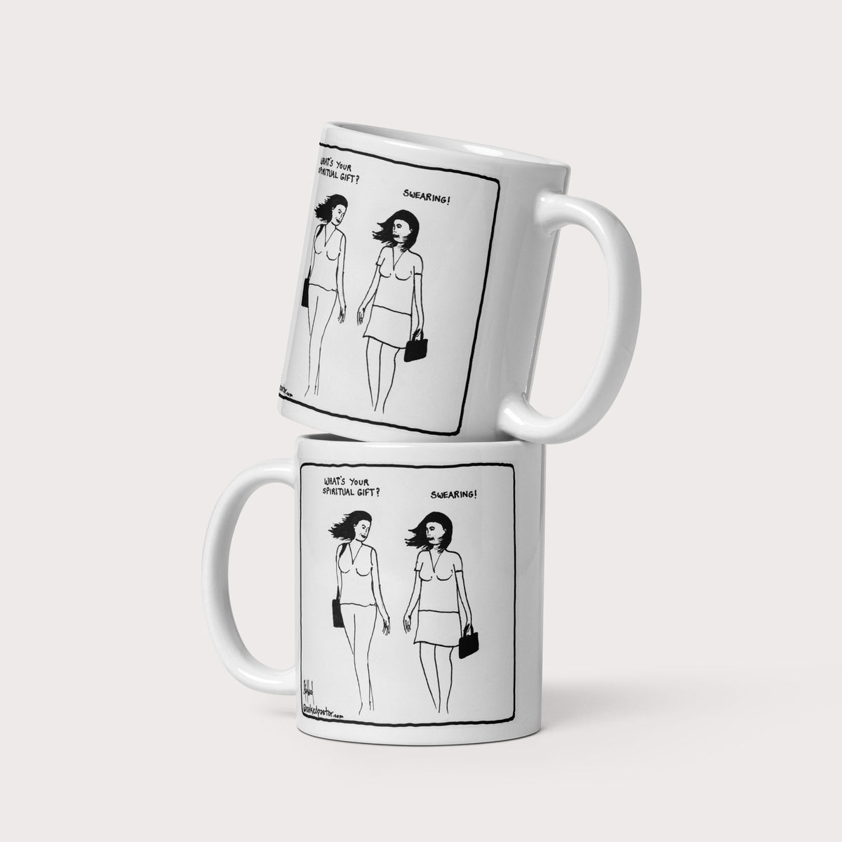Swearing as a Spiritual Gift Mug - by nakedpastor