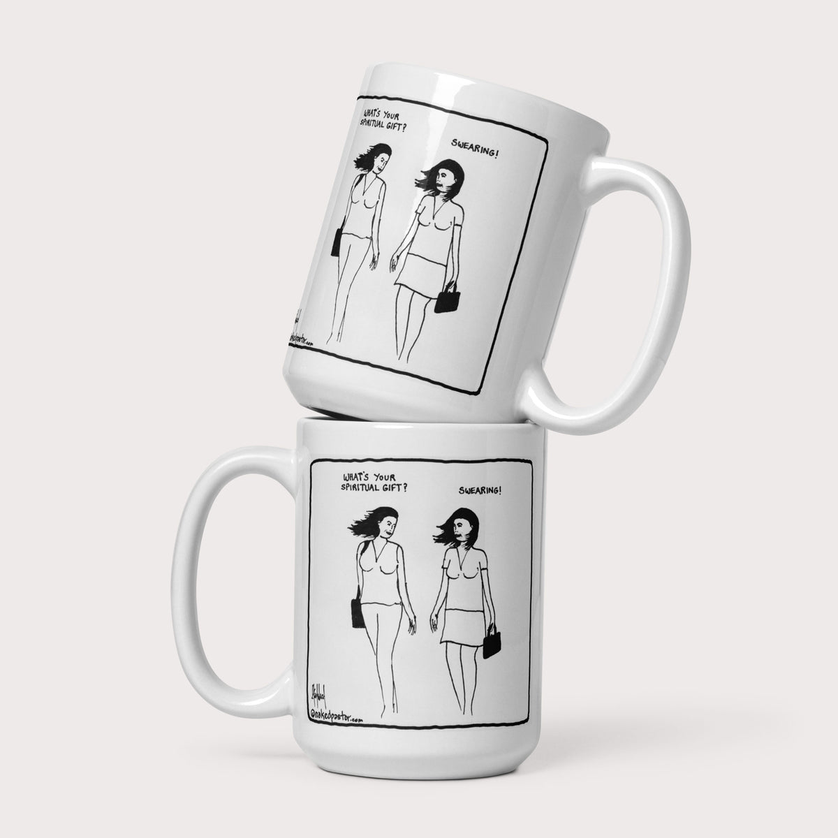 Swearing as a Spiritual Gift Mug - by nakedpastor
