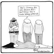 Talking Gibberish and Abuse Digital Cartoon - by nakedpastor