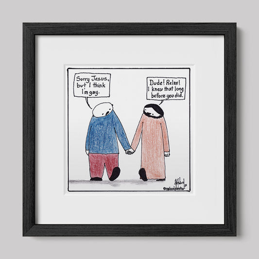 I Think I'm Gay Print-Cartoons-nakedpastor