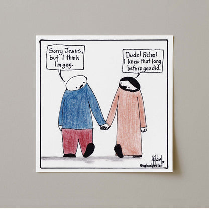 I Think I'm Gay Print-Cartoons-nakedpastor