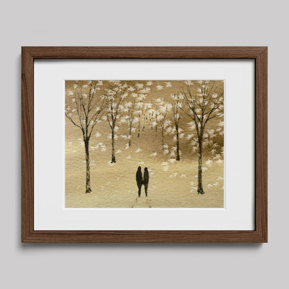 Together in the Midst of Life Watercolor Print-Paintings-nakedpastor