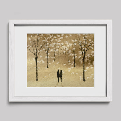 Together in the Midst of Life Watercolor Print-Paintings-nakedpastor