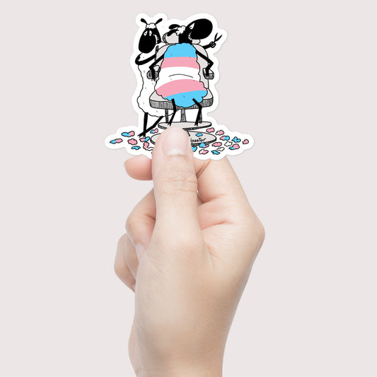 Trans Haircut Sticker-Stickers-nakedpastor