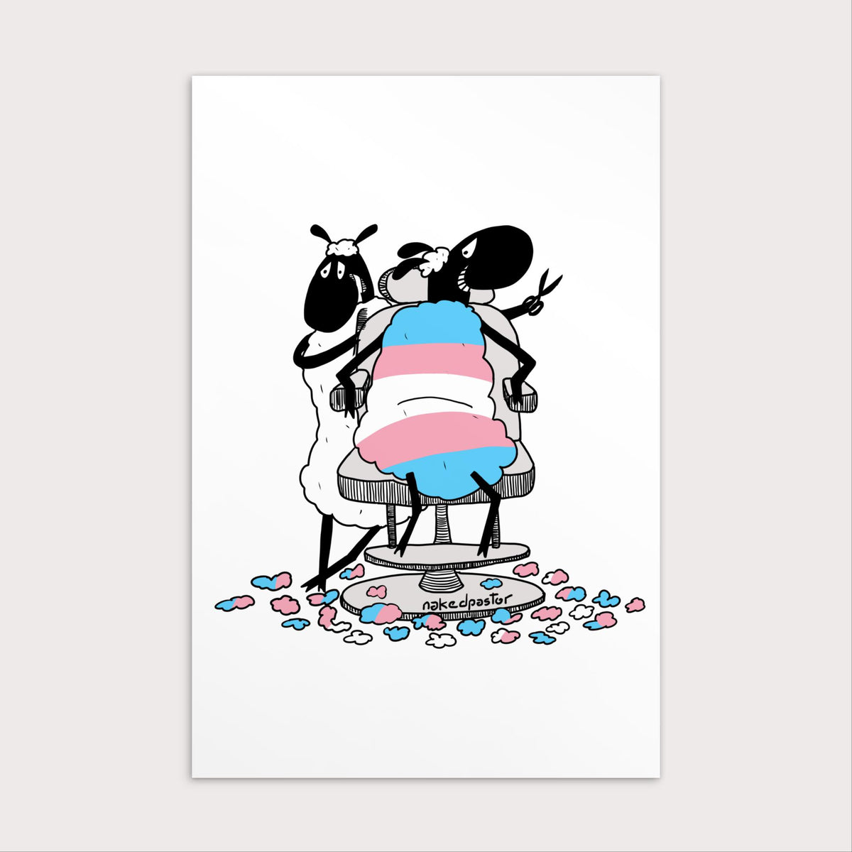 Transgender Haircut Mini Print-nakedpastor