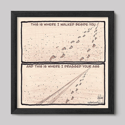 Walk or Be Dragged Print-Cartoons-nakedpastor