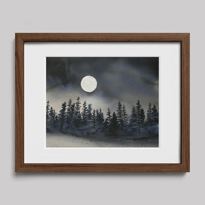 I Can Walk in Darkness Watercolor Print-Paintings-nakedpastor