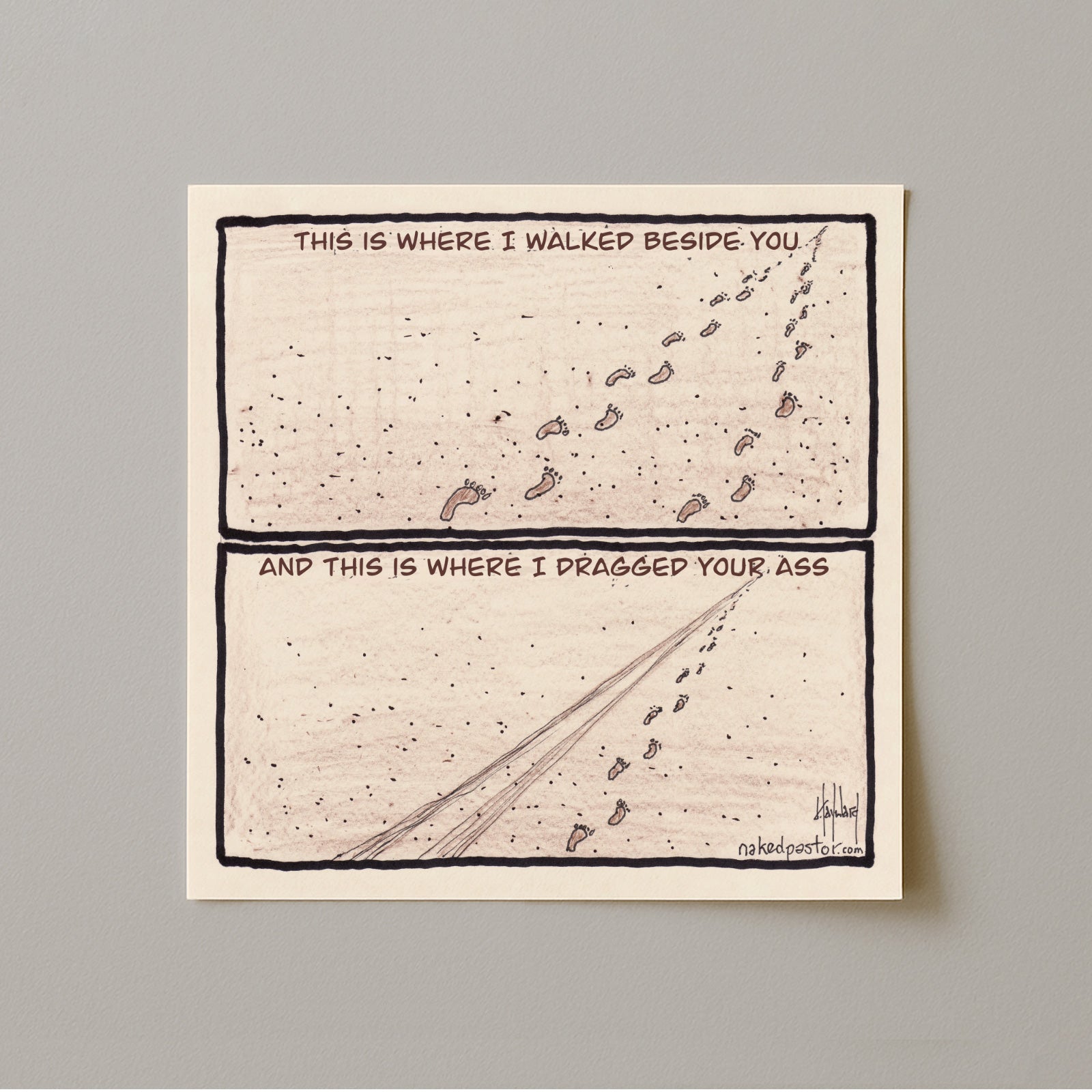 Walk or Be Dragged Print-Cartoons-nakedpastor