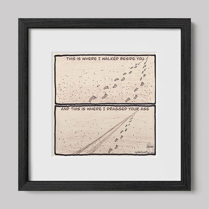 Walk or Be Dragged Print-Cartoons-nakedpastor