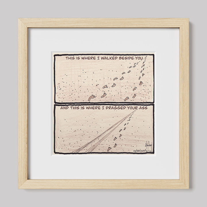 Walk or Be Dragged Print-Cartoons-nakedpastor