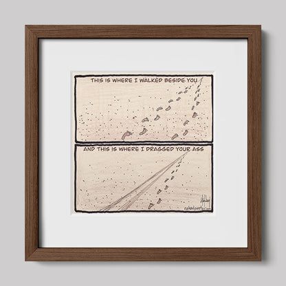 Walk or Be Dragged Print-Cartoons-nakedpastor