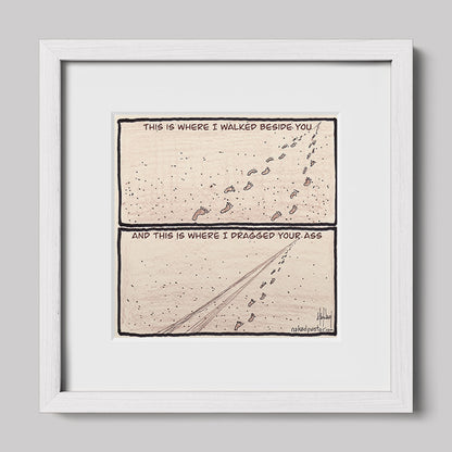 Walk or Be Dragged Print-Cartoons-nakedpastor