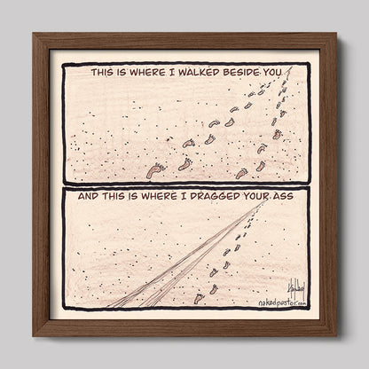 Walk or Be Dragged Print-Cartoons-nakedpastor