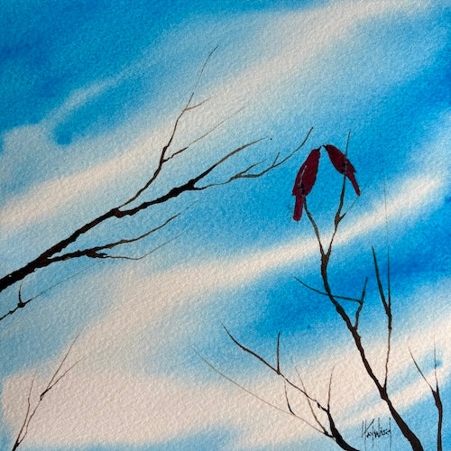 We Meet Again Original Watercolor Painting