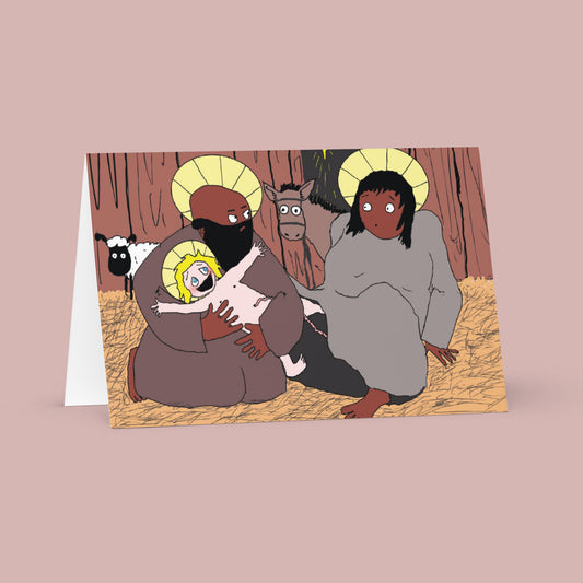 White Baby Jesus Holiday Card Set-nakedpastor