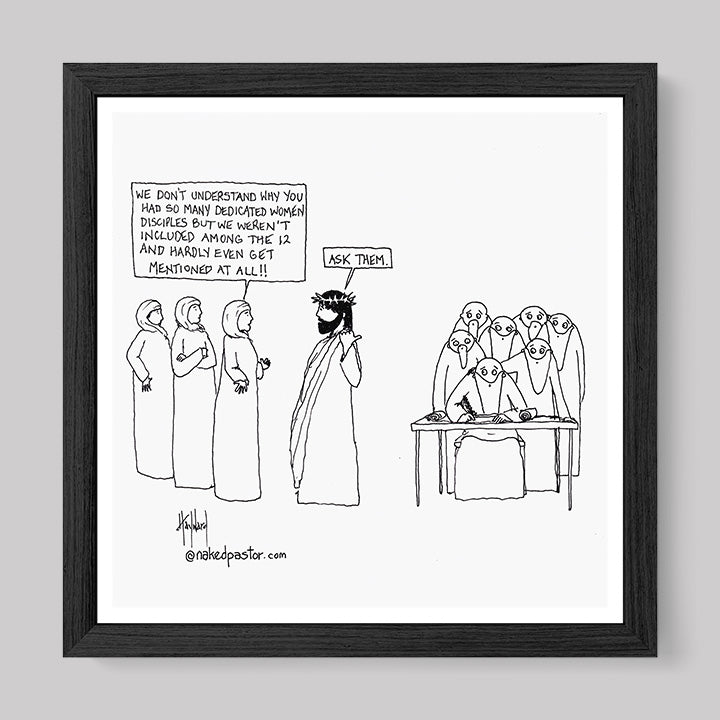 Women Disciples Print-Cartoons-nakedpastor