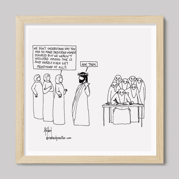 Women Disciples Print-Cartoons-nakedpastor