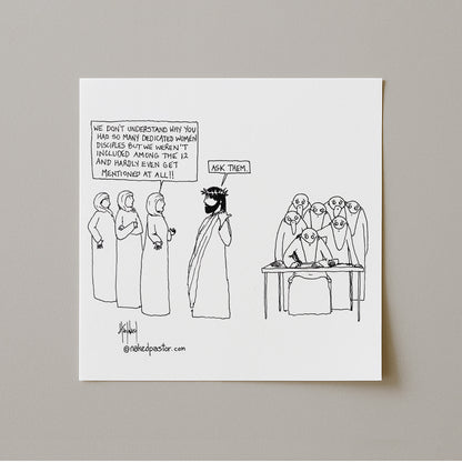 Women Disciples Print-Cartoons-nakedpastor
