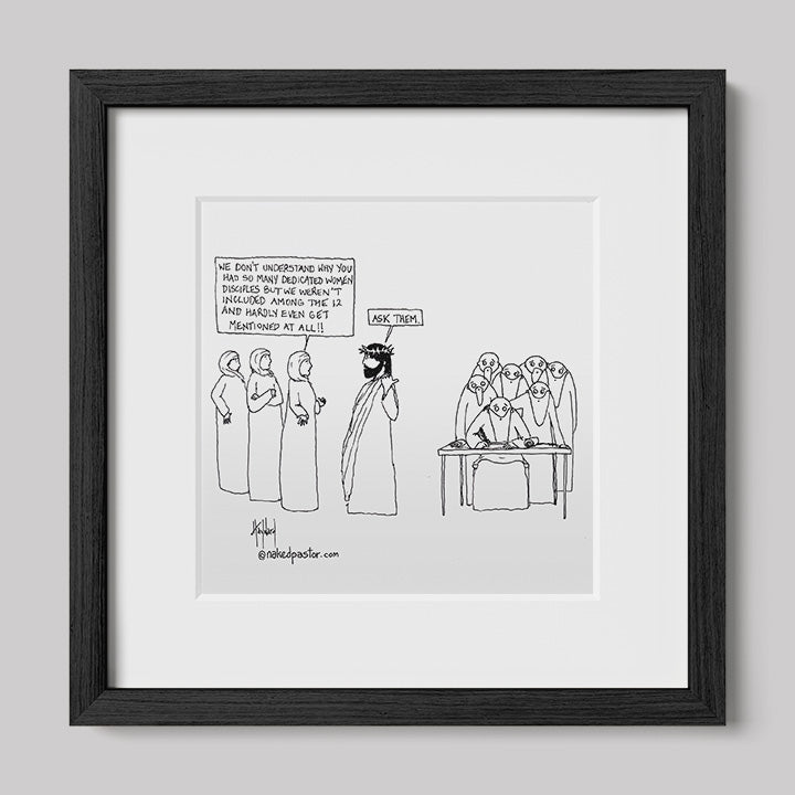 Women Disciples Print-Cartoons-nakedpastor