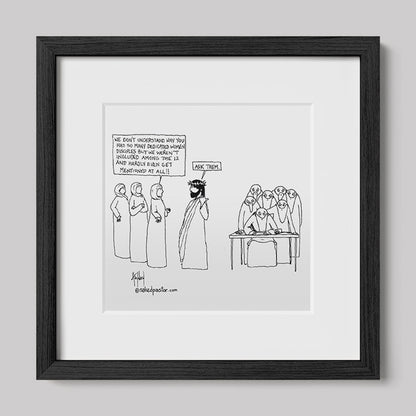 Women Disciples Print-Cartoons-nakedpastor