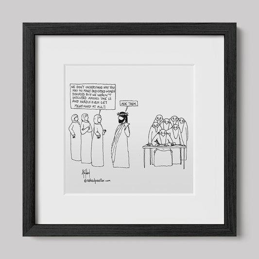 Women Disciples Print-Cartoons-nakedpastor