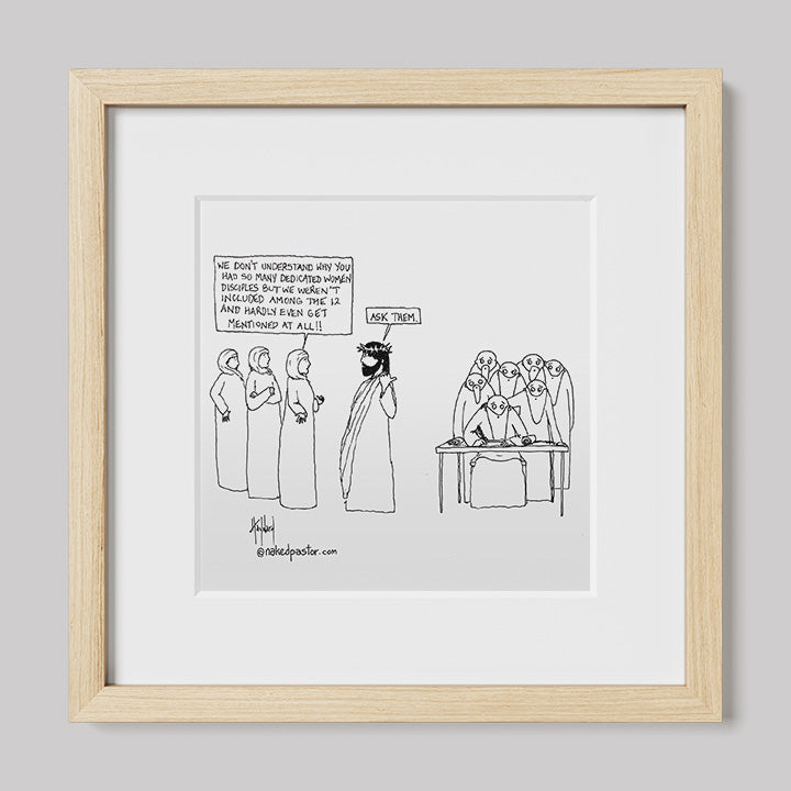 Women Disciples Print-Cartoons-nakedpastor