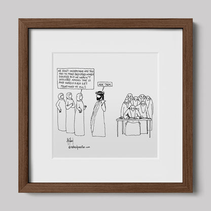 Women Disciples Print-Cartoons-nakedpastor
