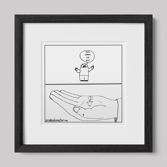 Zoom In Zoom Out Cartoon Print