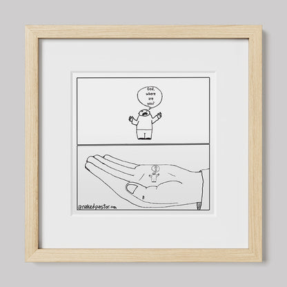 Zoom In Zoom Out Cartoon Print
