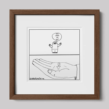 Zoom In Zoom Out Cartoon Print