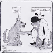 100% Wool Digital Cartoon - by nakedpastor